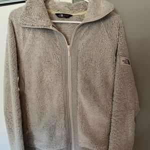 Fuzzy North Face Zip-Up Jacket